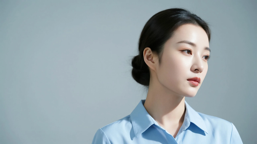 AI清新浅调柔光港风复古干净清爽复古女生,高清壁纸