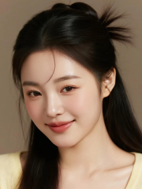 AI清新治愈电脑桌面壁纸 | 浅杏黄针织开衫元气柔和女生8K超高清无水印套图
