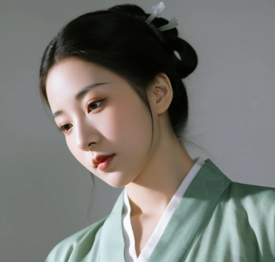 AI国风美人电脑桌面壁纸 | 青绿衣衫温婉灵动女神8K超高清无水印套图