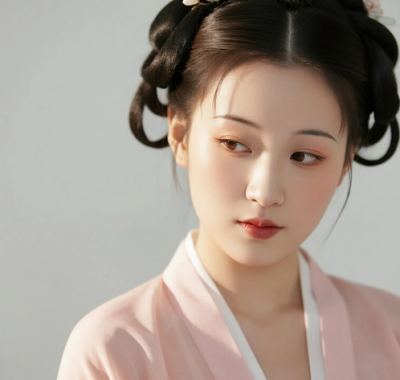 AI国风美人电脑桌面壁纸 | 藕粉汉裙娇俏柔美女神8K超高清无水印套图