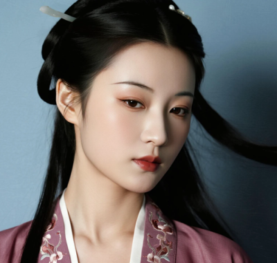 AI国风美人电脑桌面壁纸 | 豆沙绣裙温婉古典女生8K超高清无水印套图