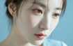 AI女神精品套图 | 浅蓝静谧少女清冷治愈高清套图