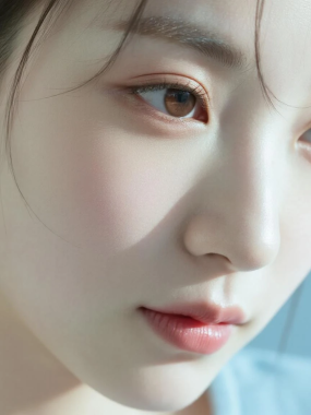 AI女神精品套图 | 浅蓝静谧少女清冷治愈高清套图