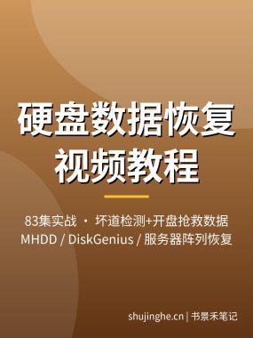 硬盘数据恢复视频教程 移动硬盘坏道误删恢复教学夸克网盘下载