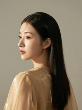 AI优雅旗袍电脑桌面壁纸 | 浅金薄纱华丽柔美女生8K超高清无水印套图
