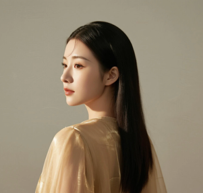 AI优雅旗袍电脑桌面壁纸 | 浅金薄纱华丽柔美女生8K超高清无水印套图