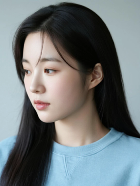 AI清新治愈电脑桌面壁纸 | 雾霾蓝卫衣恬静素雅女生8K超高清无水印套图