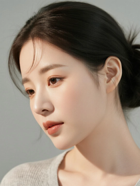 AI清新治愈电脑桌面壁纸 | 奶灰开衫温婉娴静女生8K超高清无水印套图