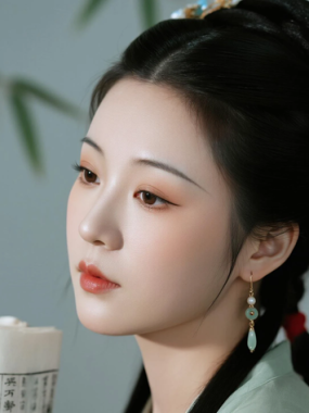 AI国风美人电脑壁纸 | 文艺诗书美人古韵清雅高清套图