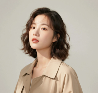 AI清新治愈电脑桌面壁纸 | 燕麦风衣慵懒温柔女生8K超高清无水印套图
