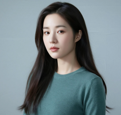 AI清新治愈电脑桌面壁纸 | 豆沙绿针织裙恬淡安然女生8K超高清无水印套图