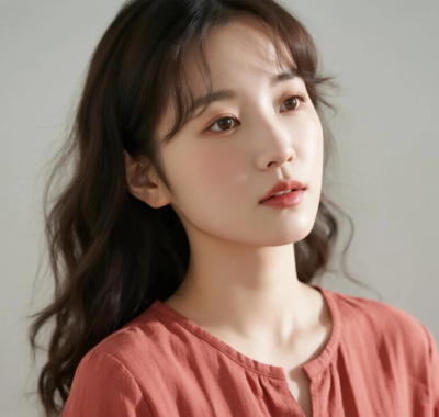 AI清新治愈电脑桌面壁纸 | 枣红棉麻长裙文艺温婉女生8K超高清无水印套图
