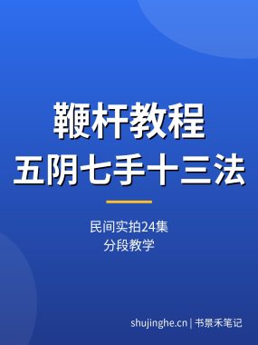 鞭杆教程视频_五阴七手十三法+四门鞭杆分段教学民间实拍下载