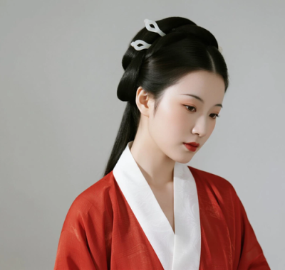 AI国风美人电脑桌面壁纸 | 朱红汉服温婉雅致女生8K超高清无水印套图