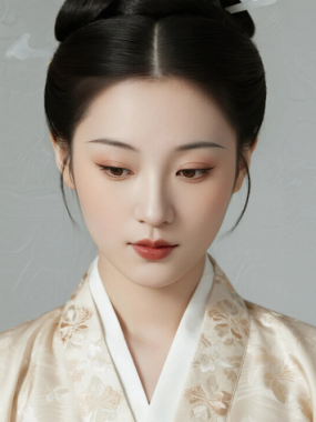 AI国风美人电脑桌面壁纸 | 米杏织金宋衫端庄仕女8K超高清无水印套图