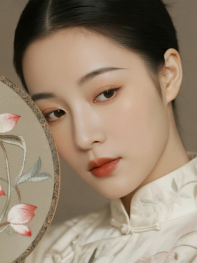 AI优雅旗袍电脑桌面壁纸 | 荷花旗袍清新脱俗8K超高清无水印套图