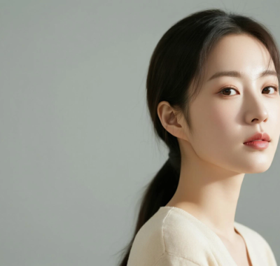 AI美图清新治愈电脑桌面壁纸 | 淡杏穿搭温婉柔和8K超高清无水印套图