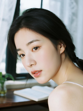 AI清新治愈高清图集 | 女生窗边柔光唯美套图