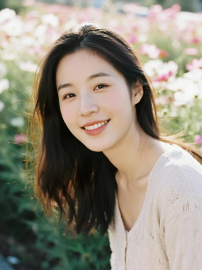 花海旁温柔少女图集 | 清新治愈唯美套图