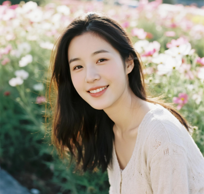 花海旁温柔少女图集 | 清新治愈唯美套图