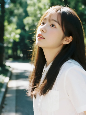 林荫道清新女孩图集 | 绿意文艺唯美套图