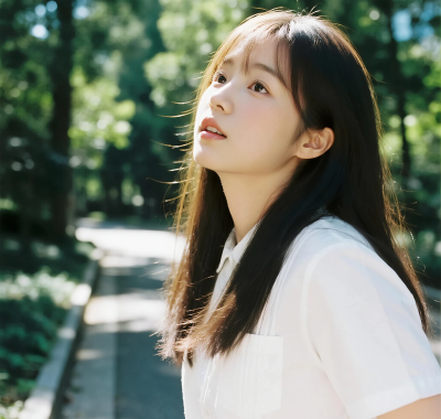 林荫道清新女孩图集 | 绿意文艺唯美套图