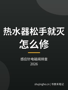 热水器松手就灭怎么修：感应针电磁阀排查（2026）