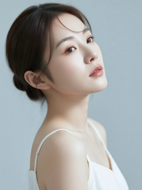 AI美图清新治愈电脑桌面壁纸 | 纯白长裙纯净悠然女生8K超高清无水印套图