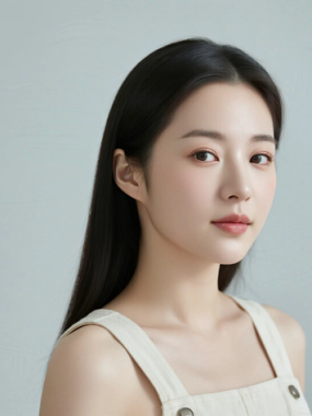 AI美图清新治愈电脑桌面壁纸 | 米白穿搭纯真温柔女生8K超高清无水印套图
