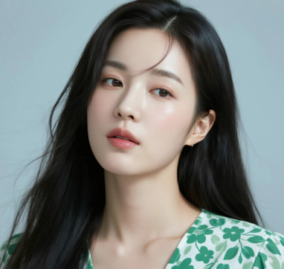 AI美图清新治愈电脑桌面壁纸 | 青绿穿搭自然清新女生8K超高清无水印套图