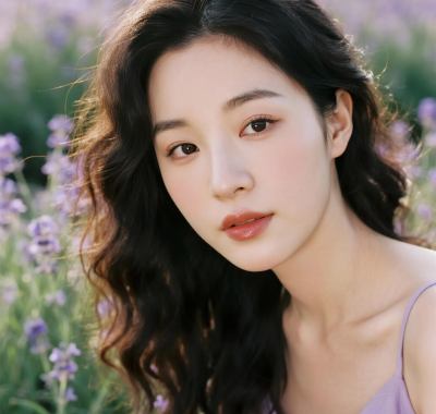 8K薰衣草纯欲女生 | 吊带裙浪漫套图