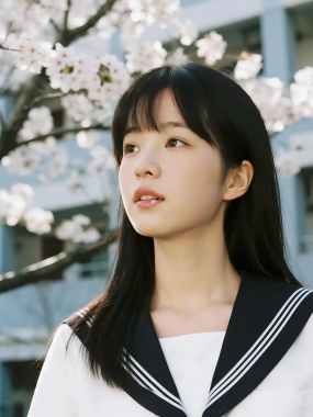 8K日系樱花女生 | 水手服校园套图