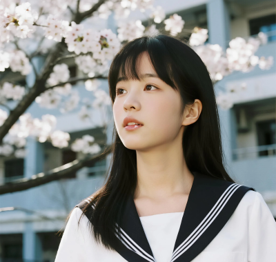 8K日系樱花女生 | 水手服校园套图